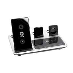 استند شارژر 4 کاره گرین مدل Green Lion 4 in 1 Wireless Charging Station 15W