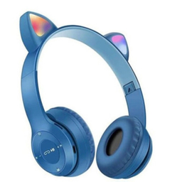 هدفون بی سیم بلوتوثی مدل گربه ای کد P47M Color Light