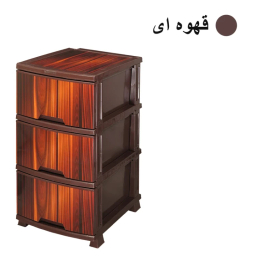 فایل کشویی رزگلد طرح چوب کد LV3