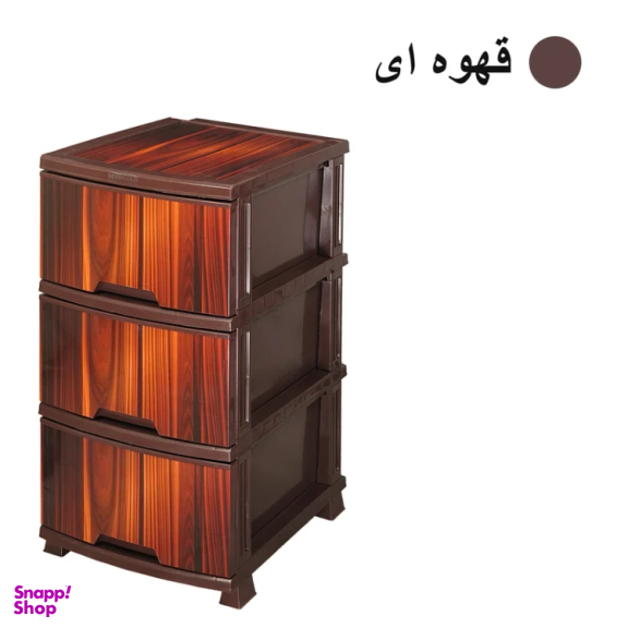 فایل کشویی رزگلد طرح چوب کد LV3