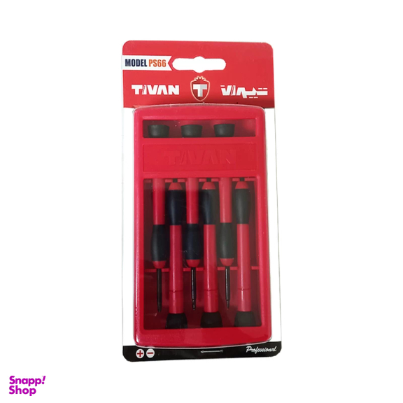 پیچ گوشتی ساعتی تیوان مدل RO - 02 مجموعه 6 عددی
