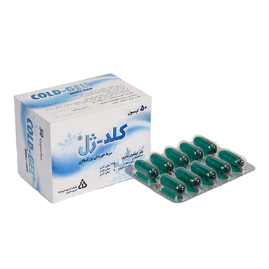 کپسول سرماخوردگی بزرگسالان کلدژل فورت 500 میلی گرم دانا بسته 50 عددی