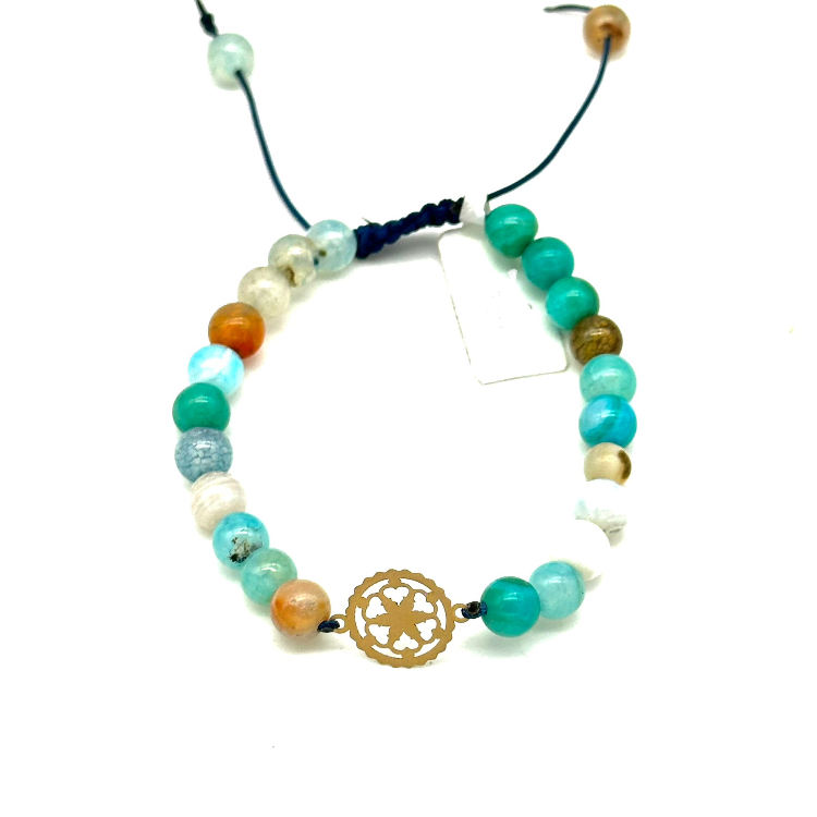 دستبند طلا ۱۸ عیار زنانه حسام گالری مدل ستاره کد ds140