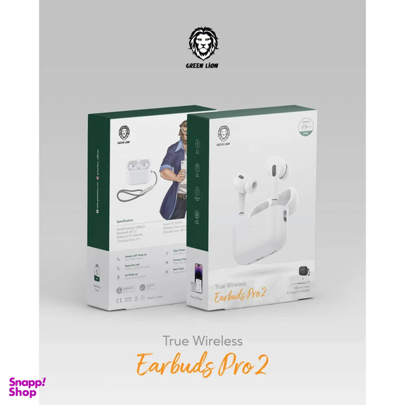 هندزفری بلوتوثی گرین لاین مدل Earbuds Pro 2 به همراه بند