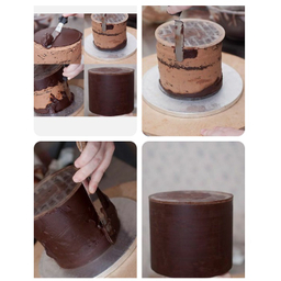 صفحه گاناش و خامه کشی کیک به گز کد 175 سایز 17.5 مجموعه 2 عددی