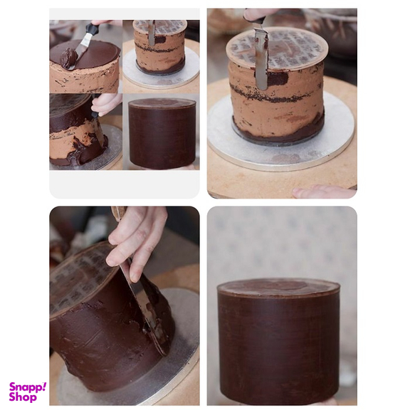 صفحه گاناش و خامه کشی کیک به گز کد 175 سایز 17.5 مجموعه 2 عددی