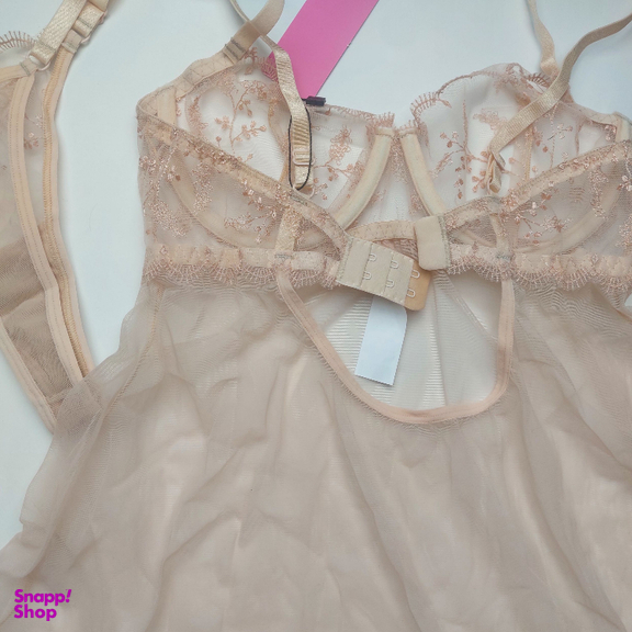 لباس خواب زنانه برتا کد 2200C رنگ کرم