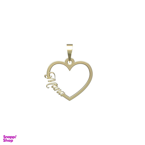 آویز گردنبند طلا 18 عیار زنانه مدوپد مدل اسم مانا mana کد PB1-10502
