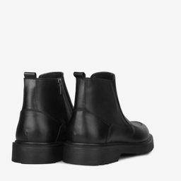 نیم بوت چرم طبیعی مردانه مونو کد J5532-001 رنگ مشکی