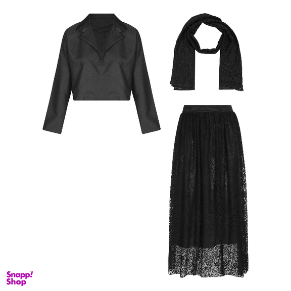 ست 3 تکه زنانه کد 1894 رنگ مشکی