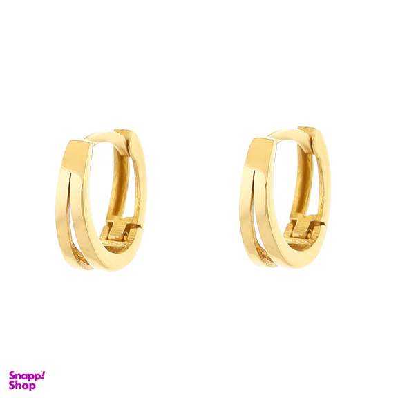 گوشواره طلا 18 عیار زنانه میو گلد مدل حلقه ای کد E1185