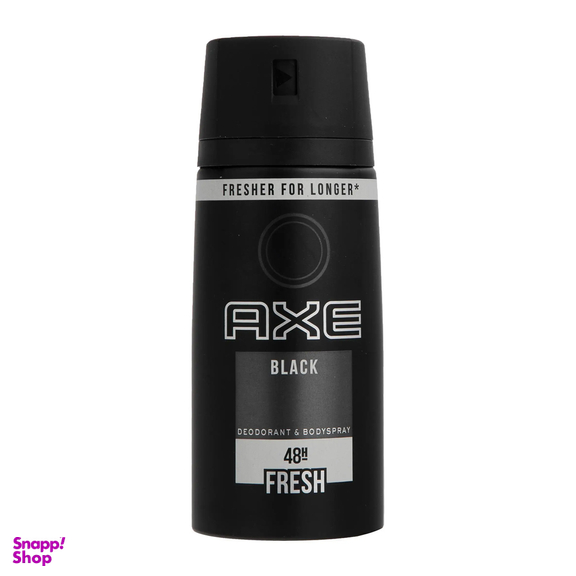 اسپری مردانه اکس مدل Black حجم 150 میلی‌ لیتر