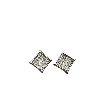 گوشواره نقره 925 عیار زنانه طرح مربع کد 48008 EAR