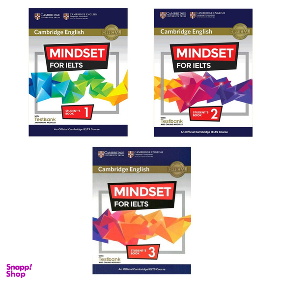 کتاب Cambridge English Mindset For IELTS اثر جمعی از نویسندگان انتشارات کمبریدج مجموعه 3 جلدی