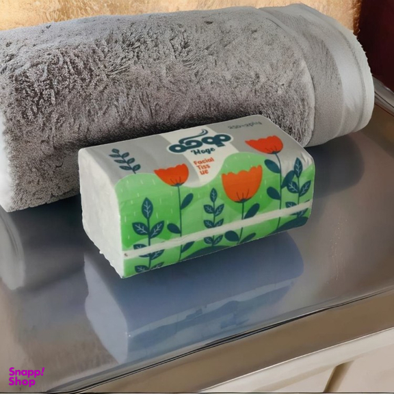 دستمال کاغذی 250 برگ موگه مدل دو لایه بسته 8 عددی