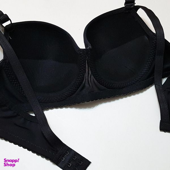 سوتین زنانه ماییلدا مدل پوش اپ فنردار کد 4856 رنگ مشکی