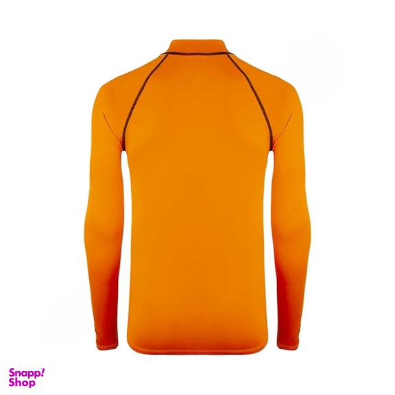 بلوز ورزشی مردانه آلشپرت مدل استرچ انگشتی ALA -009 رنگ نارنجی