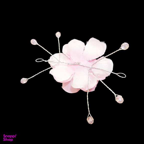 ریسه مو زنانه مدل تک گل کریستالی کد S-GK11