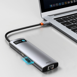 هاب 8 پورت USB-C باسیوس مدل CAHUB-CV0G