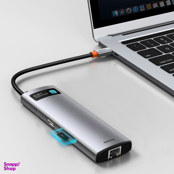 هاب 8 پورت USB-C باسیوس مدل CAHUB-CV0G