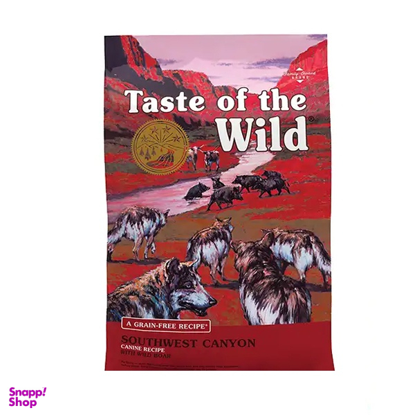 غذای خشک سگ تیست آف وایلد مدل wild boar sharjpet طعم گوشت گراز وزن 2 کیلوگرم