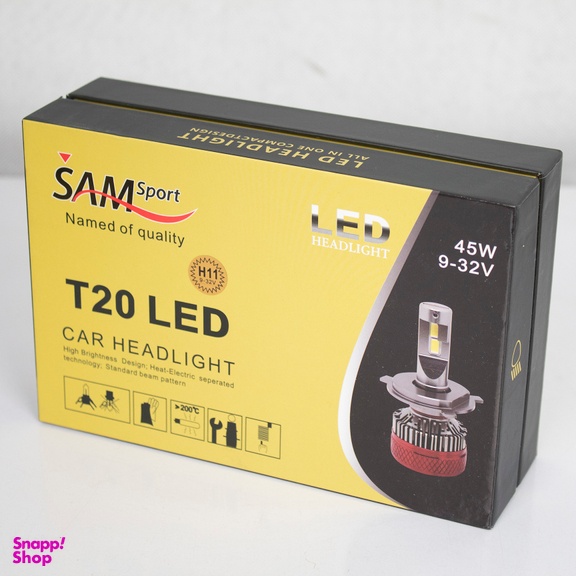 لامپ خودرو هدلایت سام مدل T20 کد H11 بسته 2 عددی