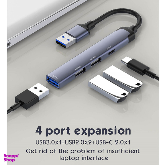 هاب 4 پورت USB-A الدینیو مدل DS-44C