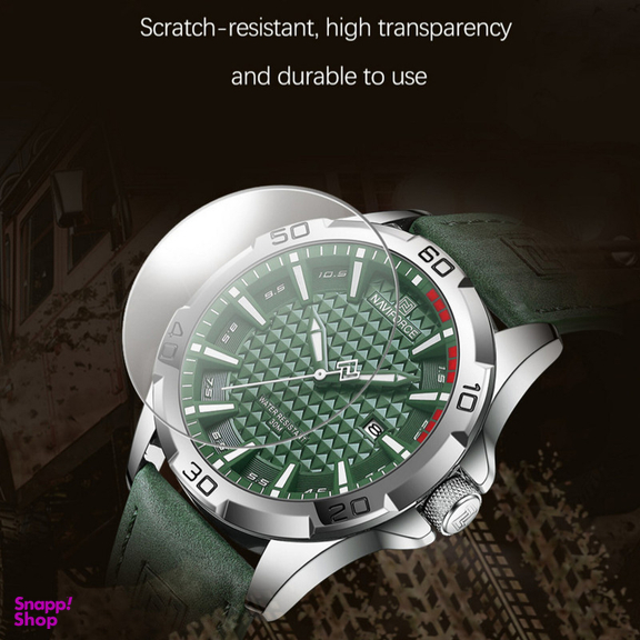 ساعت مچی عقربه ای مردانه نیوی فورس مدل تقویم دار بند جیر کد NF8023-S/GN