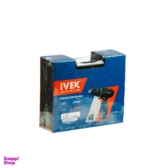 دریل پیچ گوشتی شارژی 12 ولت ایوک کد K-7212v