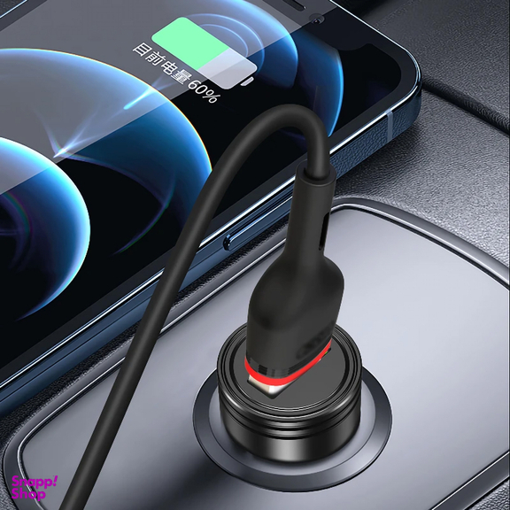 شارژر فندکی لیتو مدل LCC12 به همراه کابل MicroUSB