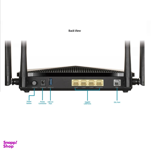 روتر دوباند بی سیم VDSL2/ADSL2 دی لینک مدل AC1200 DSL-245GE