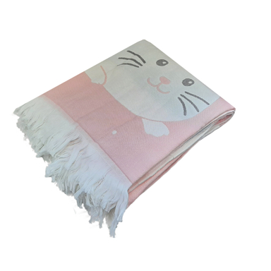 پتو طرح گربه مدل K10 سایز 110×100 سانتی متر