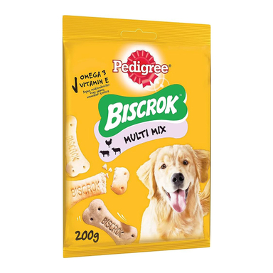 تشویقی سگ پدیگری مدل Biscrok وزن 200 گرم