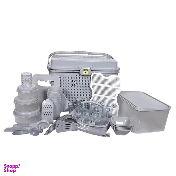 سبد پیک نیک مدل صحرا مجموعه 98 پارچه