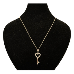 گردنبند نقره زنانه گیرا مدل کلید کد G1039