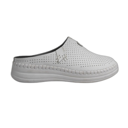 دمپایی طبی زنانه جلو بسته شهرام طب کد 3033 رنگ سفید