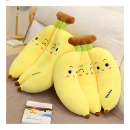 عروسک سیی طرح موز خوشه ای کد 1669.1 ارتفاع 43 سانتی متر