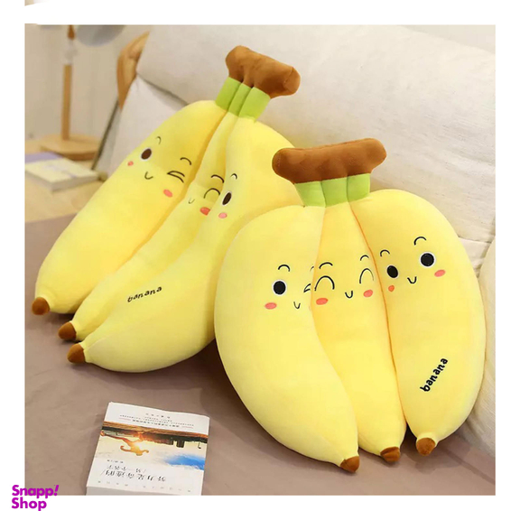 عروسک سیی طرح موز خوشه ای کد 1669.1 ارتفاع 43 سانتی متر