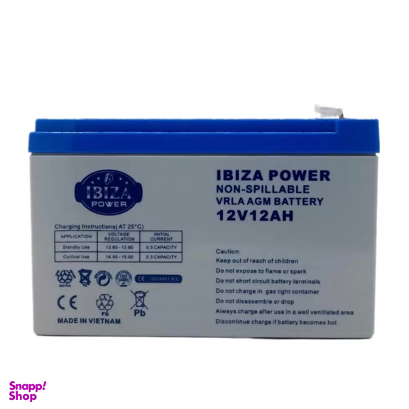باتری UPS ایبیزا مدل 12V-12A