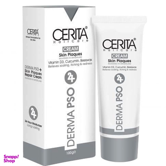 کرم ترمیم کننده پوسته‌ های بدن سریتا مدل Derma Pso 24H حجم 100 میلی لیتر