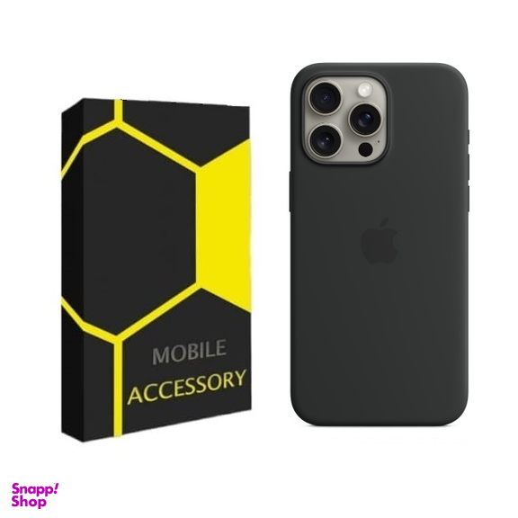کاور گوشی موبایل مدل سیلیکونی بدون محافظ لنز مناسب اپل iPhone 15 Pro Max
