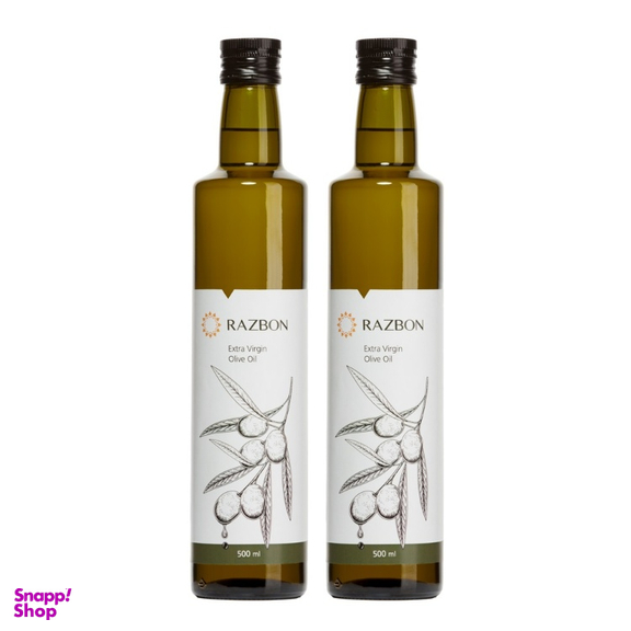 روغن زیتون فرابکر رزبن وزن 500 میلی لیتر بسته 2 عددی