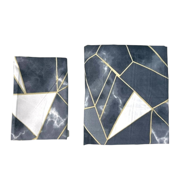 ملحفه کشدار دونفره و روبالشی مدل کندو