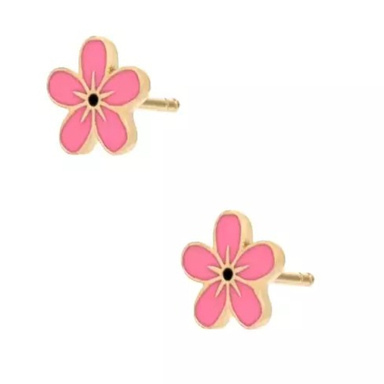 گوشواره طلا 18 عیار زنانه گالری ابرا طرح شکوفه کد A33
