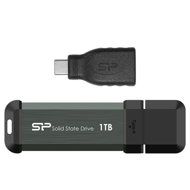 اس اس دی اکسترنال سیلیکون پاور مدل MS70 ظرفیت یک ترابایت به همراه تبدیل USB به Type-C