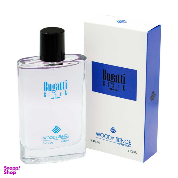 ادو پرفیوم مردانه وودی سنس مدل Bugatti Black حجم 100 میلیلیتر