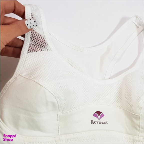 نیم تنه ورزشی زنانه مدل پشت قهرمانی رنگ سفید