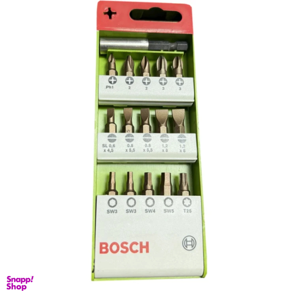 سری پیچ گوشتی بوش مدل YP-BOSCH-USA-2609251528-760 مجموعه 16 عددی