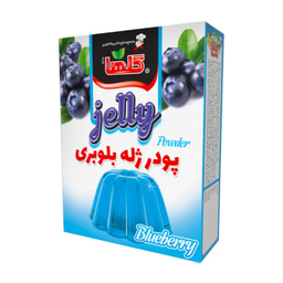 پودر ژله بلوبری گلها وزن 100 گرم بسته بندی جعبه