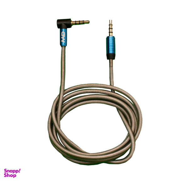 کابل AUX Jack 3.5mm فنری ام دی مدل MD-D2000 طول 1.2 متر